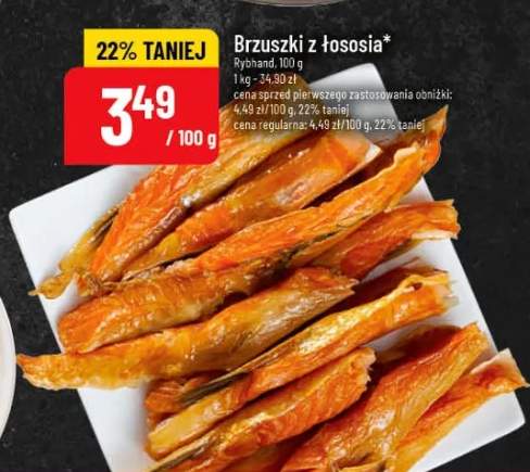 brzuszki łososia wędzone