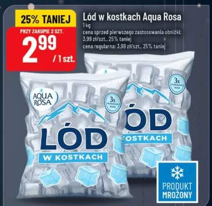 lód w kostkach