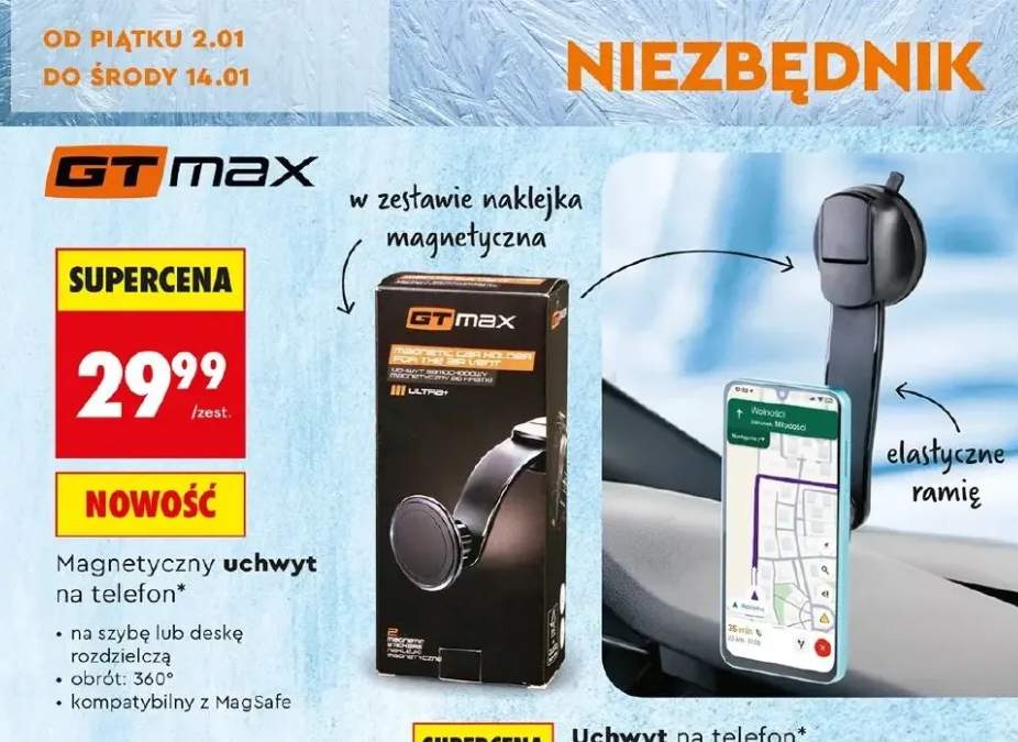 uchwyt magnetyczny telefonu