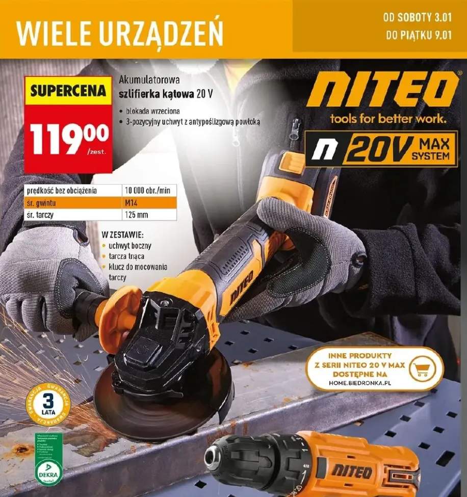 szlifierka kątowa akumulatorowa