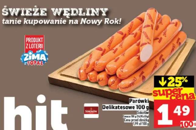 parówki delikatesowe