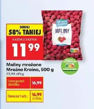 maliny mrożone
