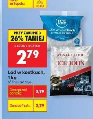 lód w kostkach
