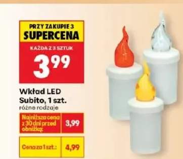 wkład LED do znicza