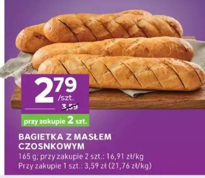 bagietka z masłem czosnkowym
