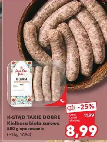 kiełbasa biała surowa