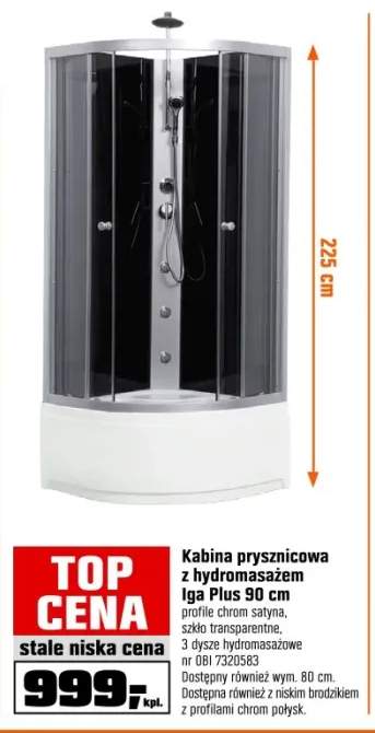 kabina z hydromasażem