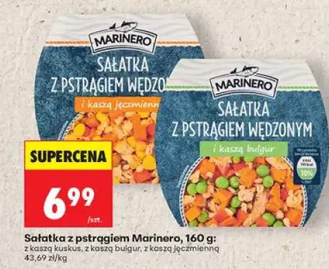 sałatka z pstrągiem