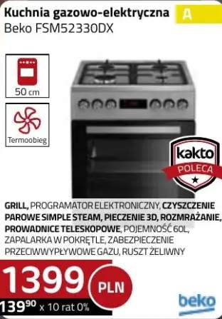 kuchenka gazowo-elektryczna