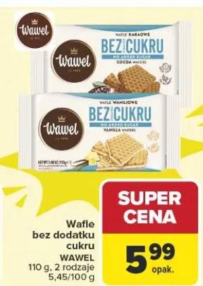 wafle bez cukru