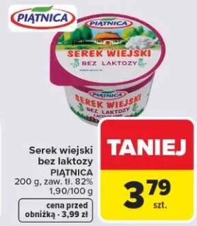 serek wiejski bez laktozy