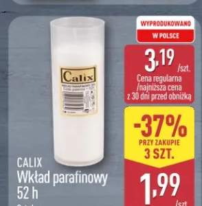 wkład parafinowy do znicza