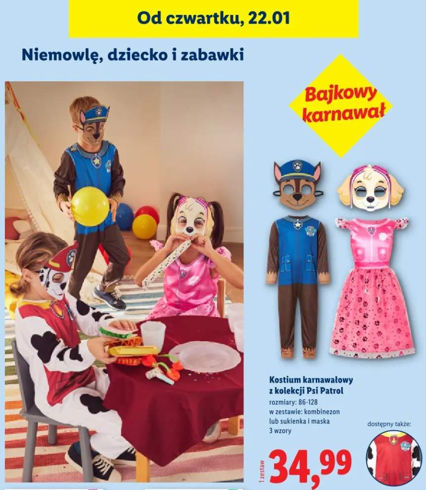 kostium karnawałowy dziecięcy