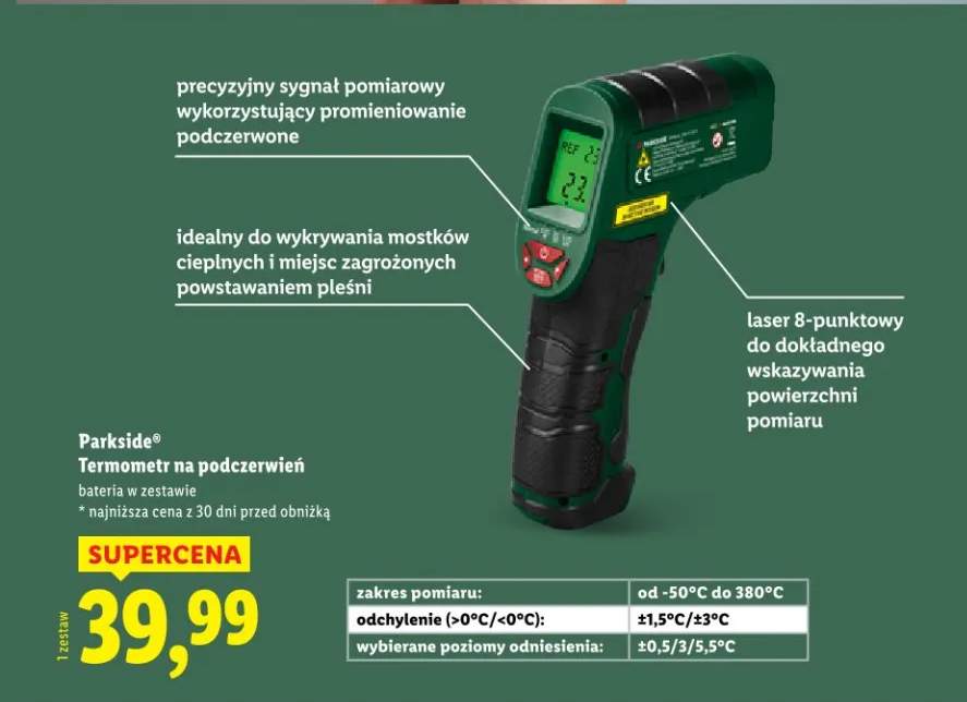 termometr na podczerwień