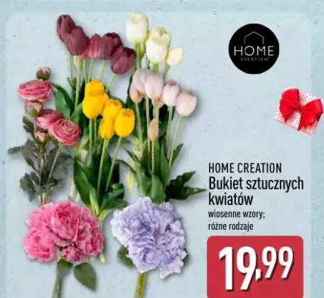 bukiet sztucznych kwiatów