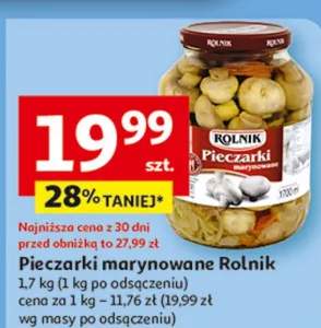 pieczarki marynowane