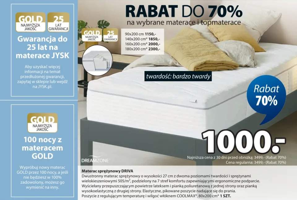 materac sprężynowy