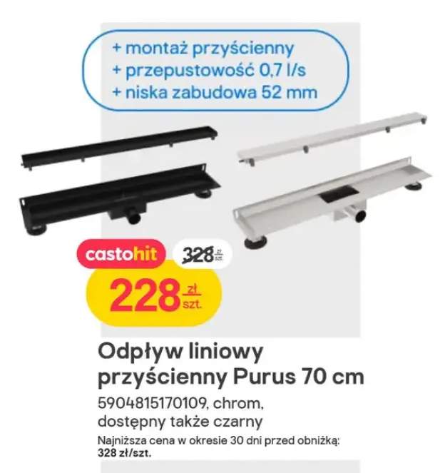 odpływ liniowy