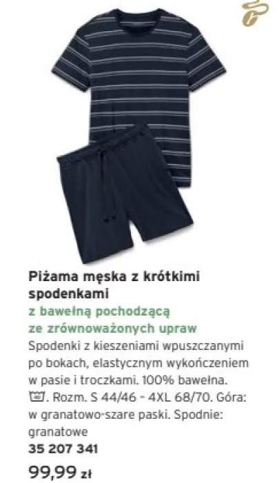 piżama męska