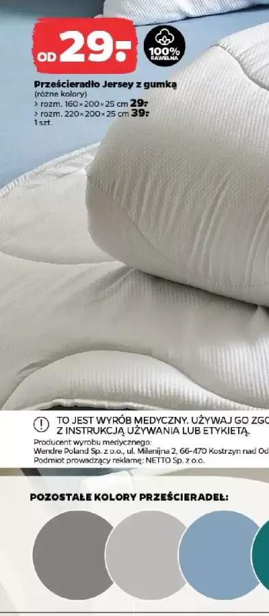 prześcieradło jersey