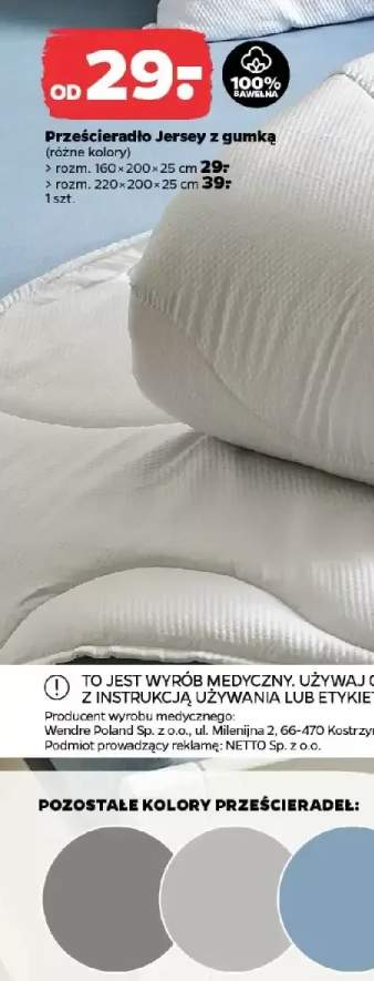 prześcieradło jersey