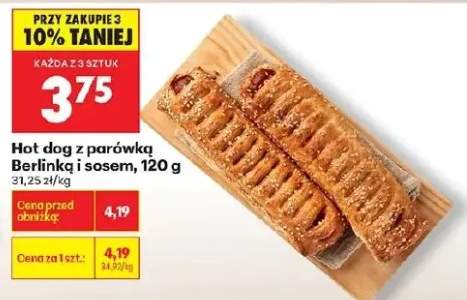 hot dog z parówką
