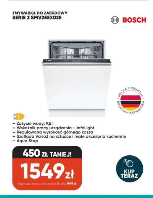 zmywarka do zabudowy