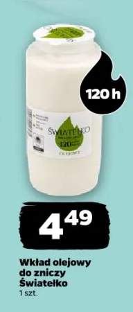 wkład olejowy do znicza