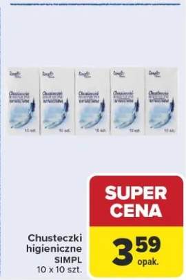 chusteczki higieniczne