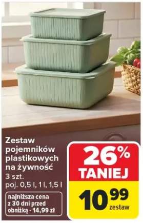 zestaw pojemników