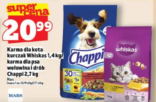 Whiskas z kurczakiem i wołowiną