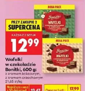 wafelki w czekoladzie