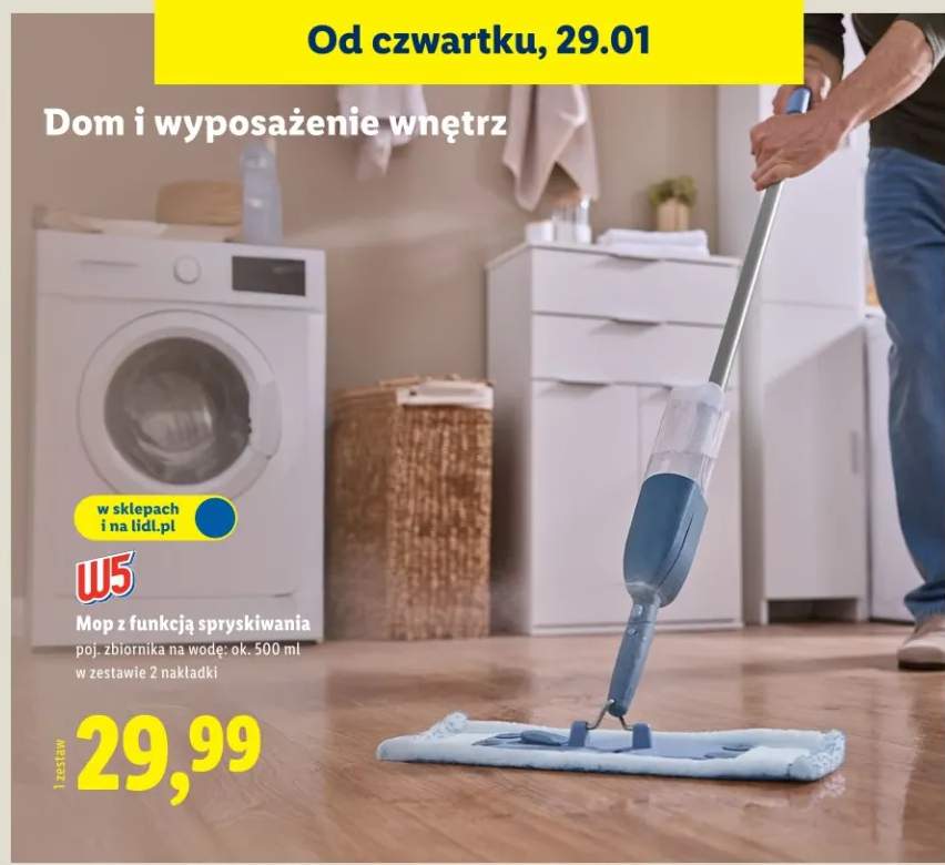 mop ze spryskiwaczem