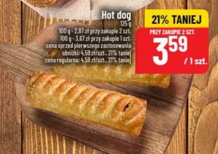 hot dog z parówką
