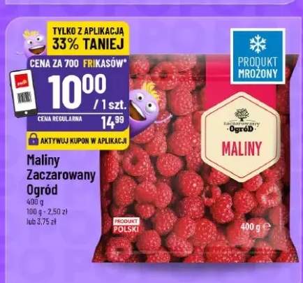 maliny mrożone