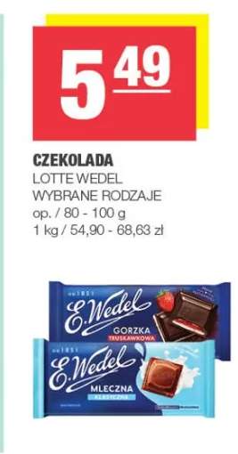 czekolada wedel
