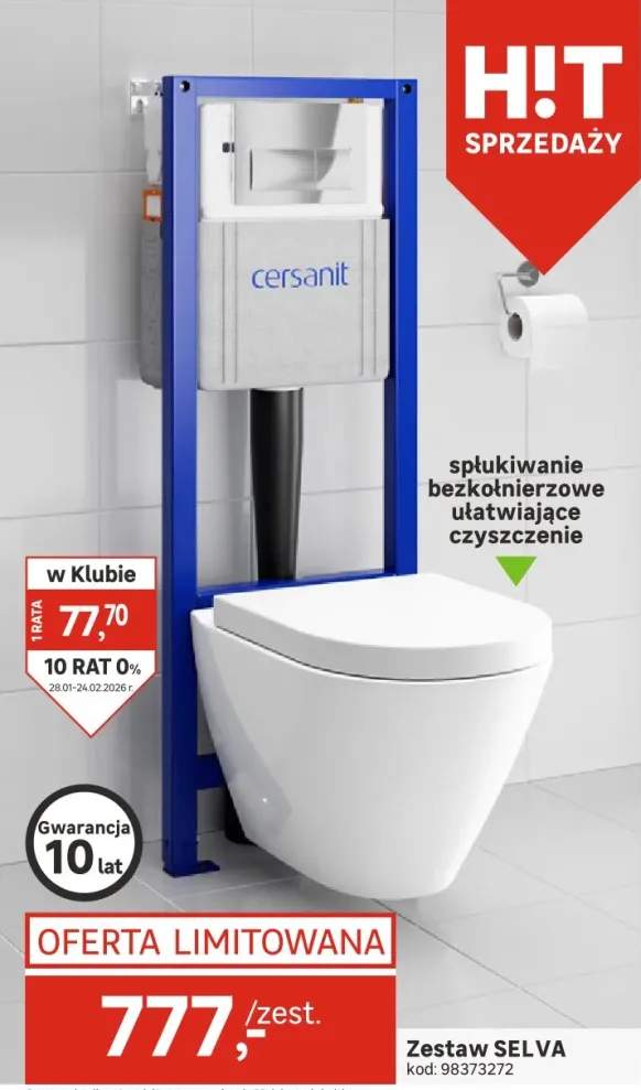 Zestaw podtynkowy wc