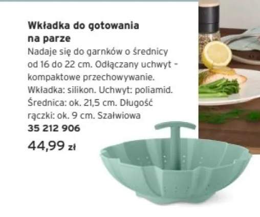 Wkład do gotowania na parze