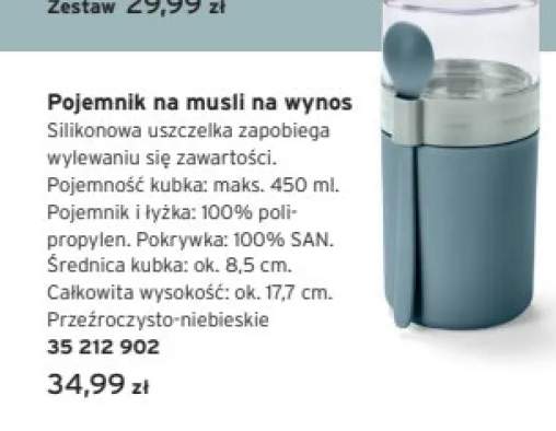 Pojemnik na żywność