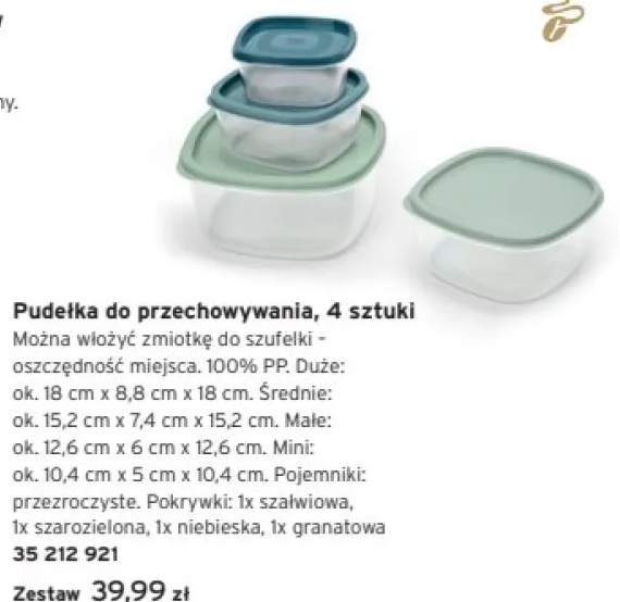 Pojemnik do przechowywania