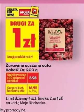żurawina suszona