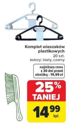 komplet wieszaków