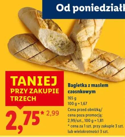 bagietka z masłem czosnkowym