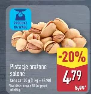 pistacje prażone