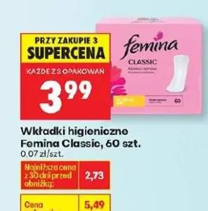 wkładki higieniczne