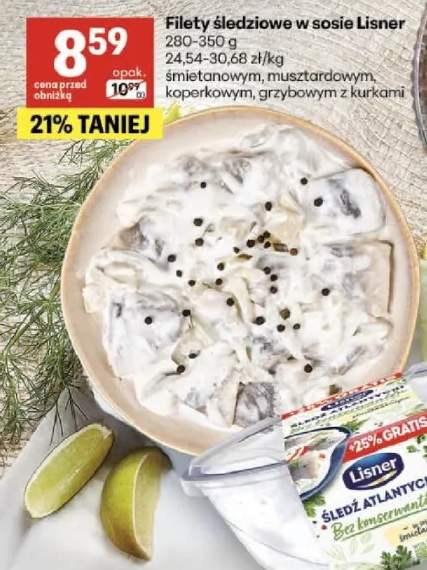 Filety śledziowe w sosie