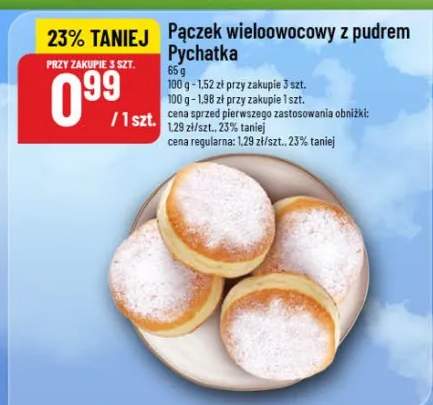 pączek z pudrem