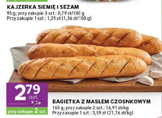 Bagietka z masłem czosnkowym