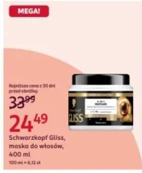 Maska do włosów Schwarzkopf Gliss 400 ml