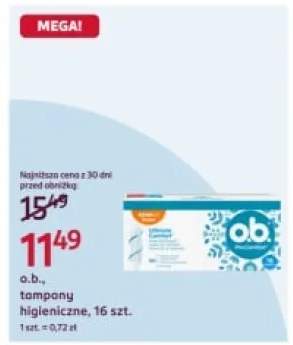Tampony higieniczne o.b., 16 szt.